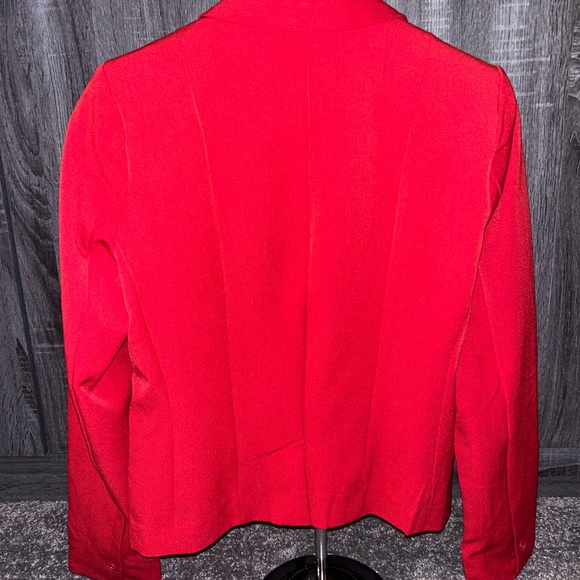 Women’s One Button Red Blazer - Picture 3 of 8